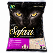 Bolsa de arena sanitaria MásPet Safari 2 kg aroma lavanda para gatos