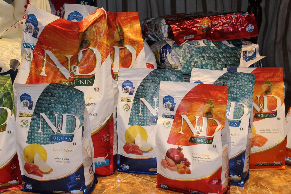 Alimentos Farmina N&D Ocean, Pumpkin y Prime para gatos