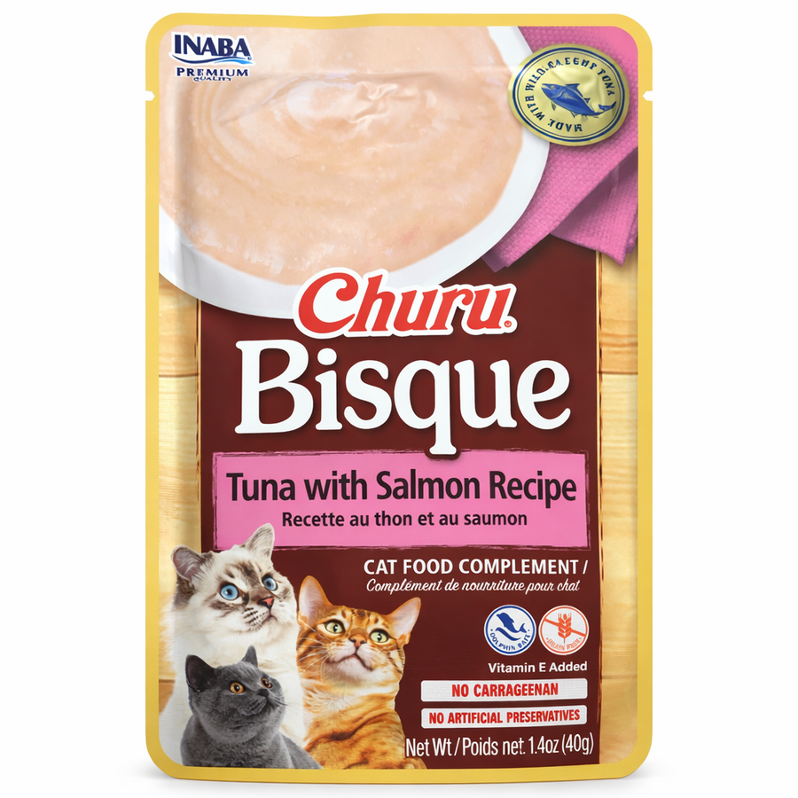 Churu Bisque Gatos Atún & Salmón 40g — Precio Chemarry